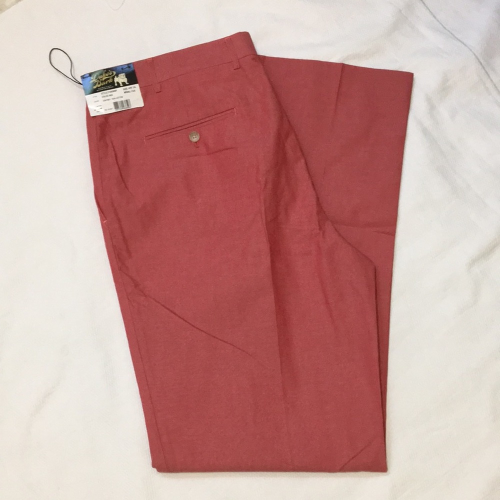 Dukes’ Bark Red Cotton Chino Pants Mens 40 Waist